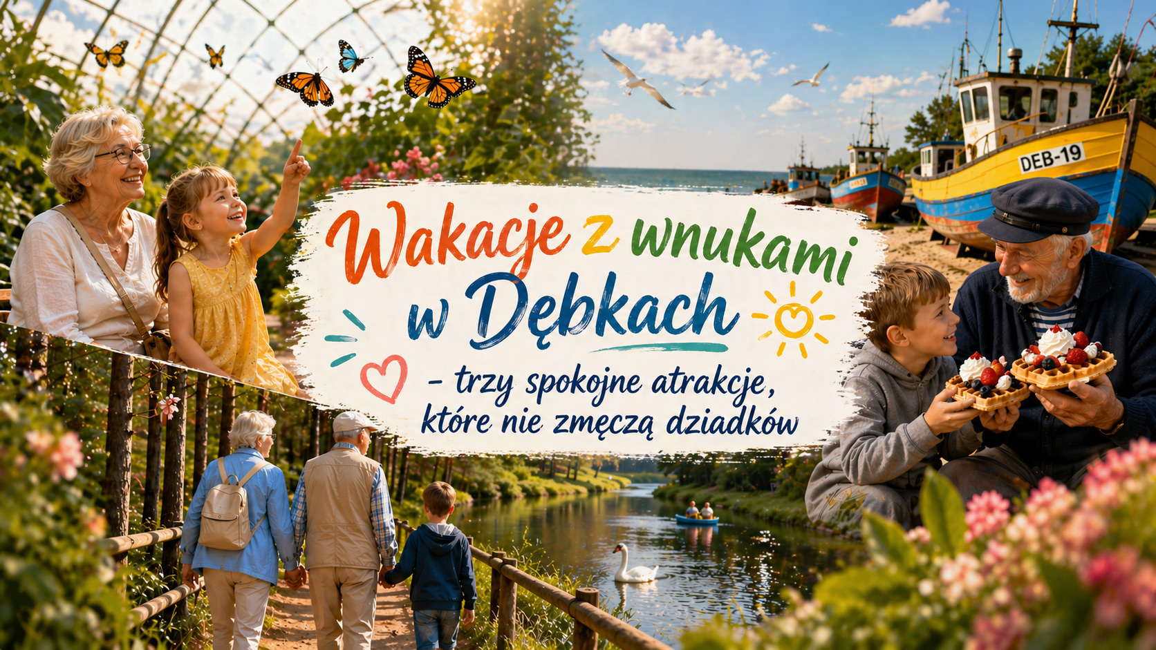 Wakacje z wnukami w Dębkach. 3 spokojne atrakcje, które nie zmęczą dziadków (i zachwycą dzieci!) 1 Wakacje z wnukami w Dębkach. 3 spokojne atrakcje, które nie zmęczą dziadków (i zachwycą dzieci!)