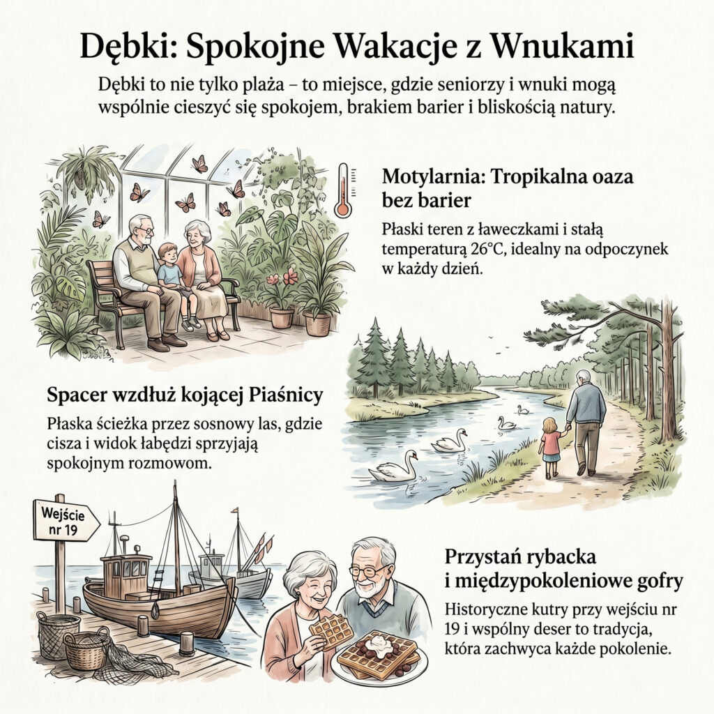 Wakacje z wnukami w Dębkach. 3 spokojne atrakcje, które nie zmęczą dziadków (i zachwycą dzieci!) 18 Wkacje z wnukami